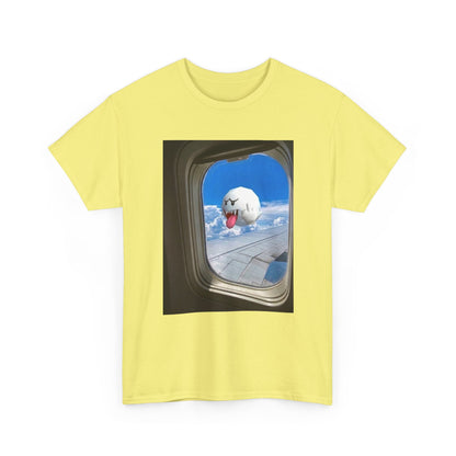 Boo Flipping Off Airplane Window Tee