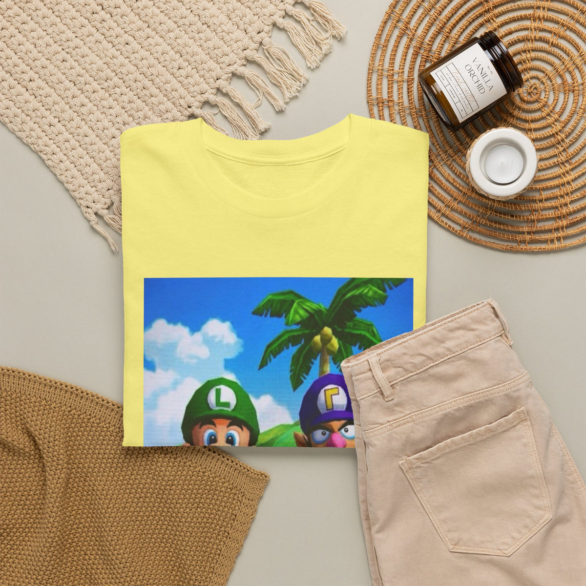 Luigi and Waluigi Flipping The Bird Tee