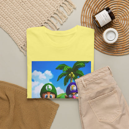 Luigi and Waluigi Flipping The Bird Tee
