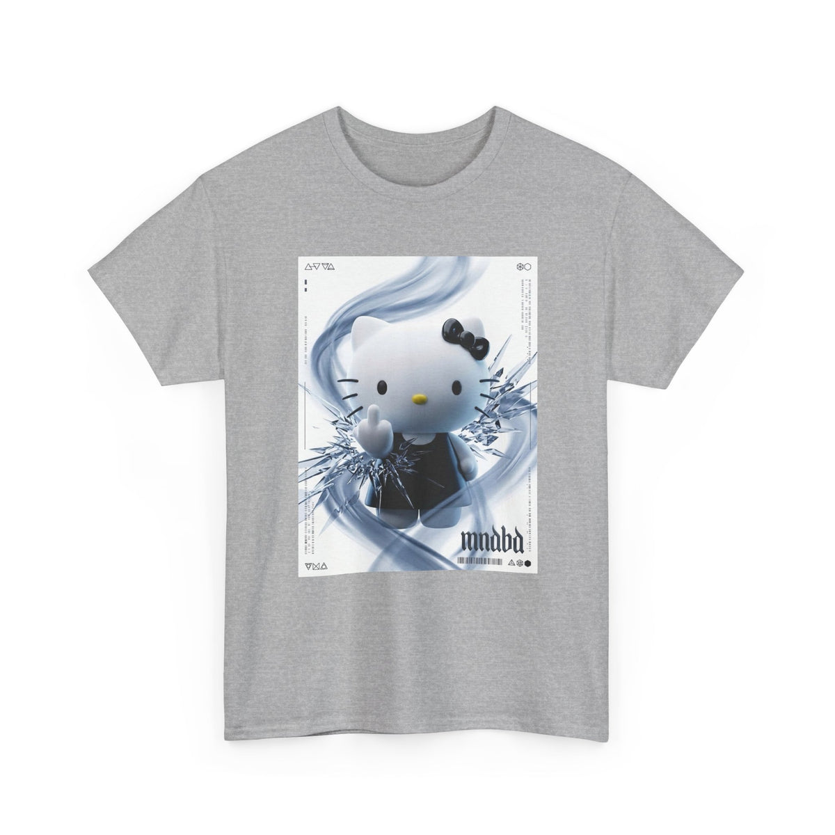 Cute Kitty Flipping The Bird Tee