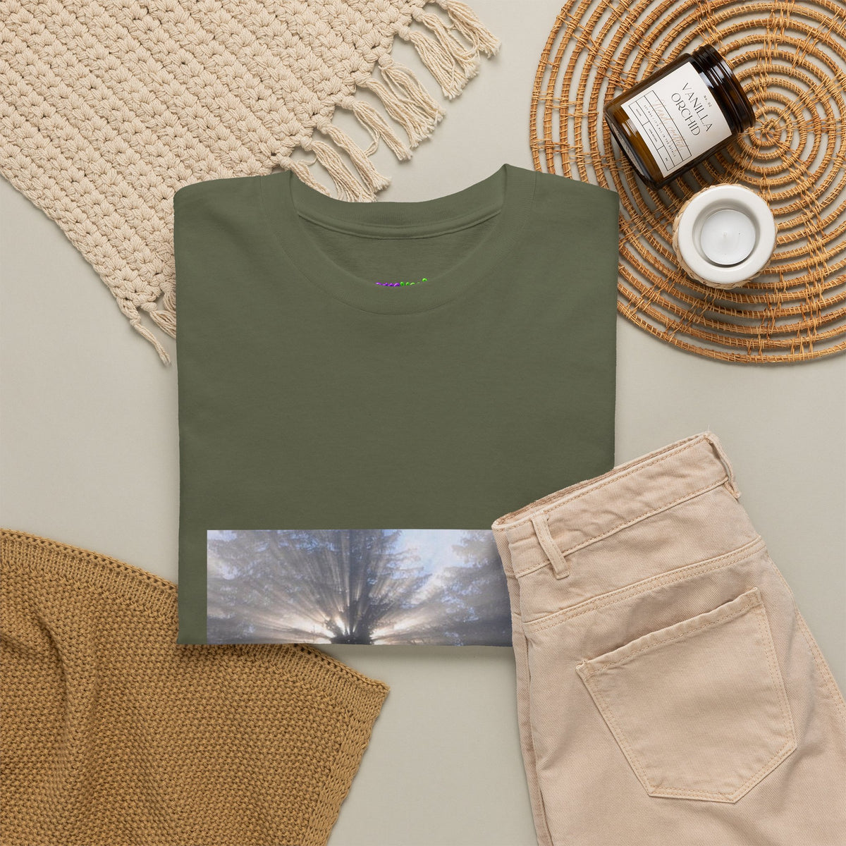 Neon Leaf Dream Graphic Tee