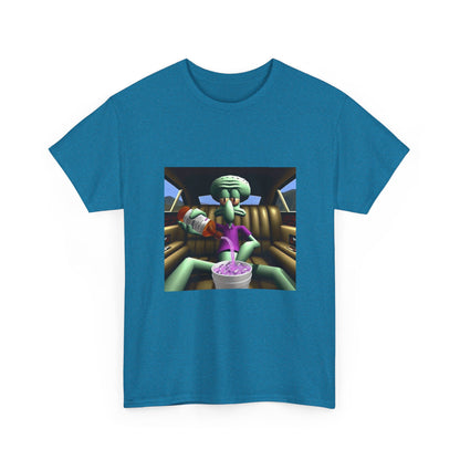 Squidward Pouring Lean In Car Tee