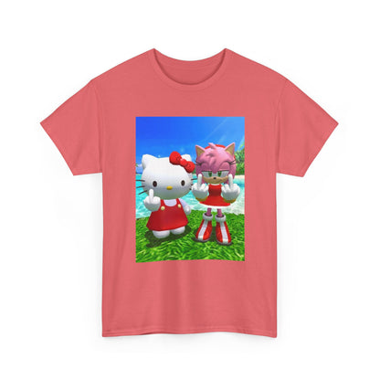 Hello Kitty and Amy Flipping Off Tee