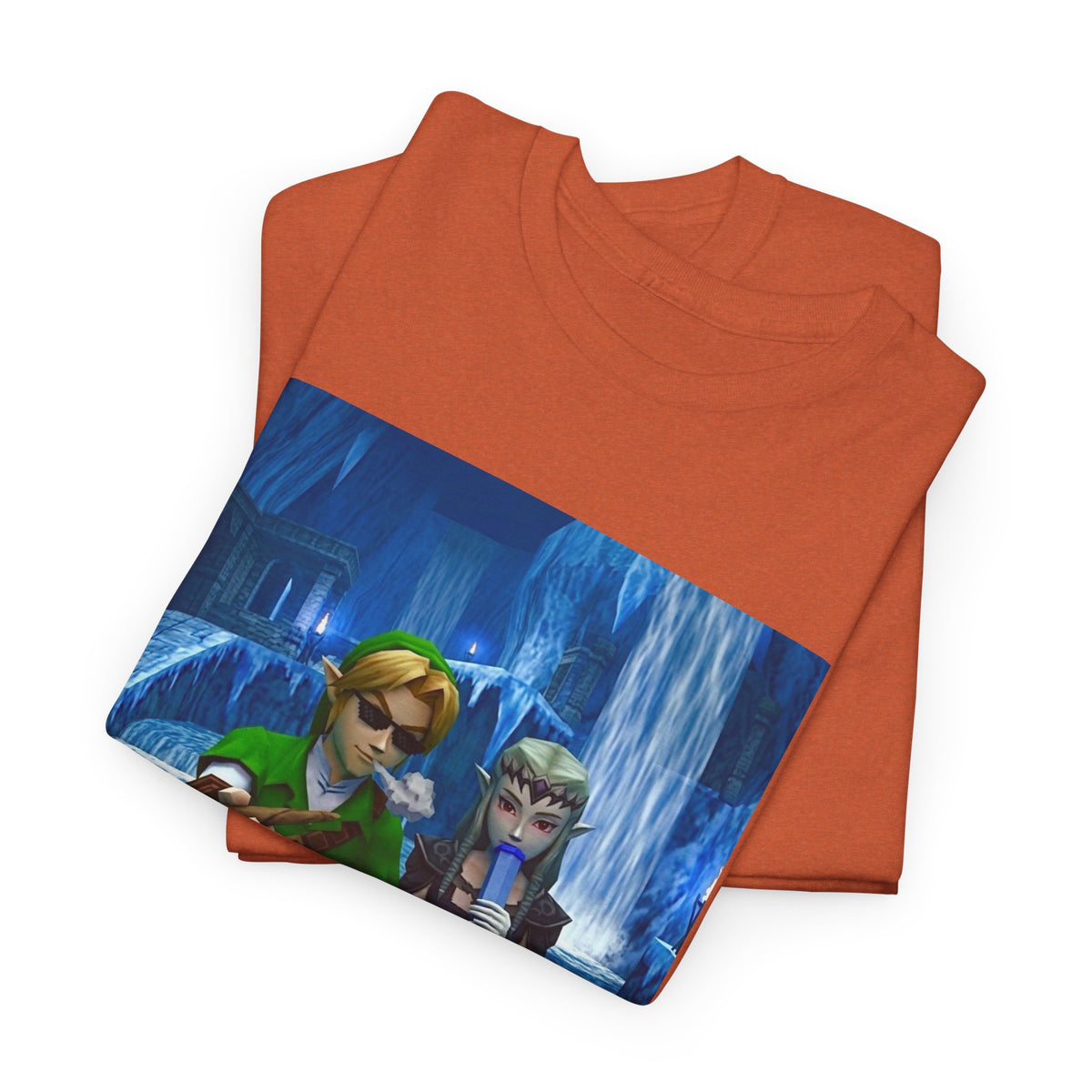 Stoner Link and Zelda Chillin' in Zora's Domain