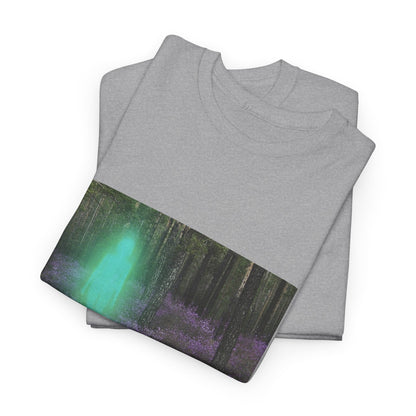 Visitor Exploring Neon Alley Tee