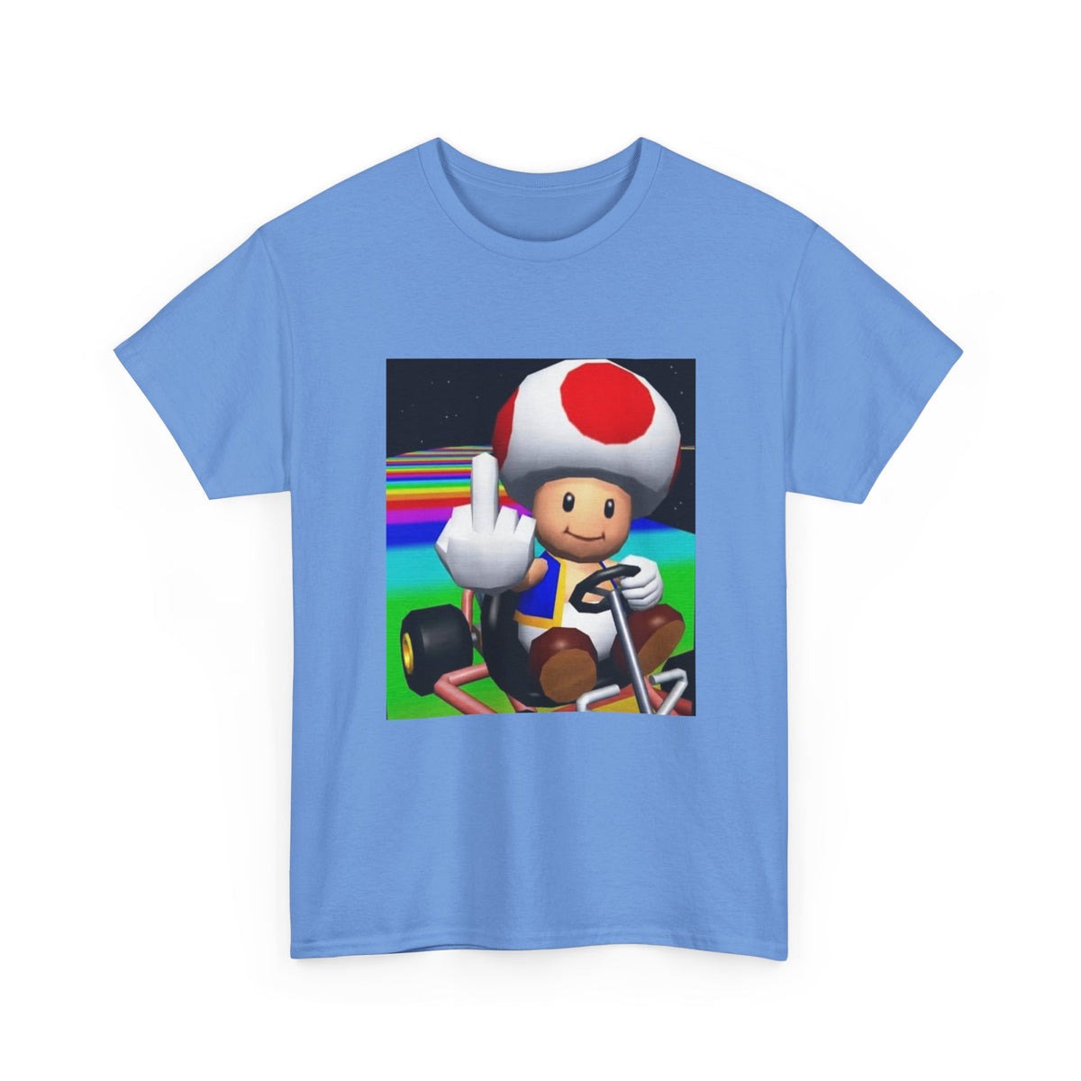 Toad Flipping The Bird On Rainbow Road Tee