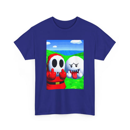 Shy Guy And Boo Flipping Off Tee (Design 5)