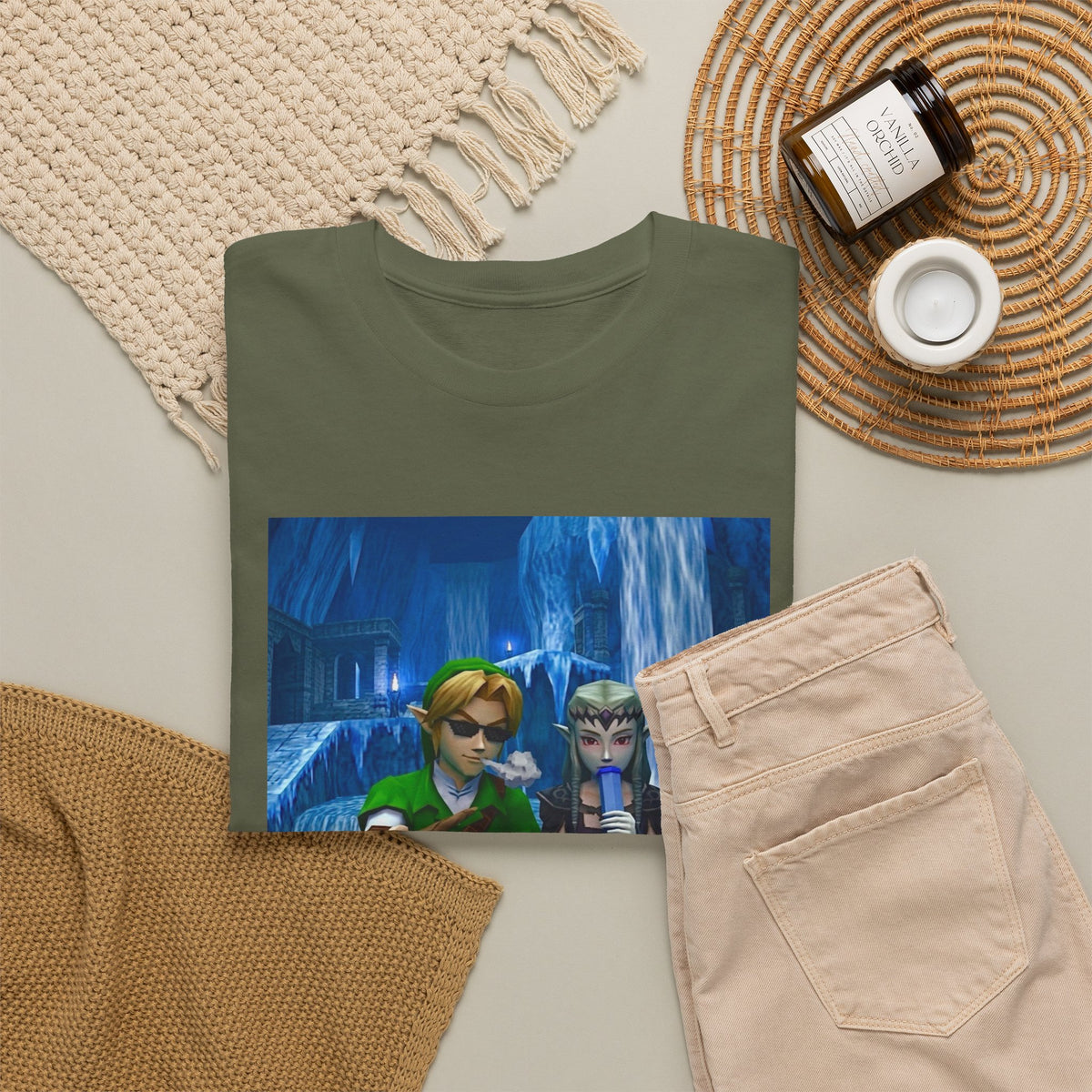 Stoner Link and Zelda Chillin' in Zora's Domain