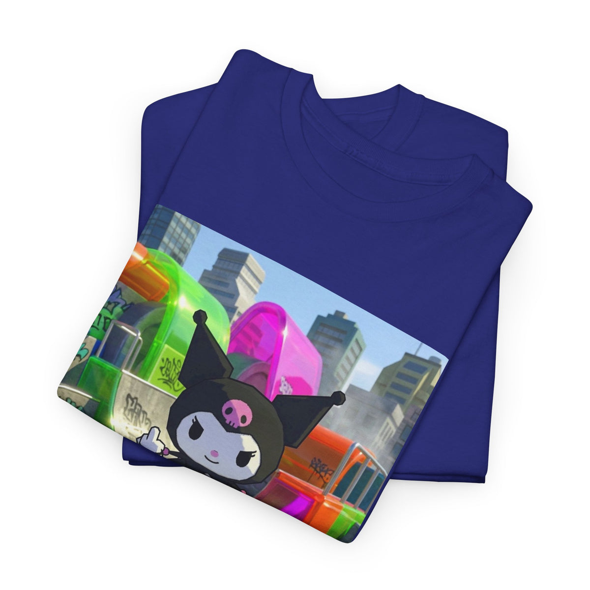 Skater Kuromi Giving The Finger Tee