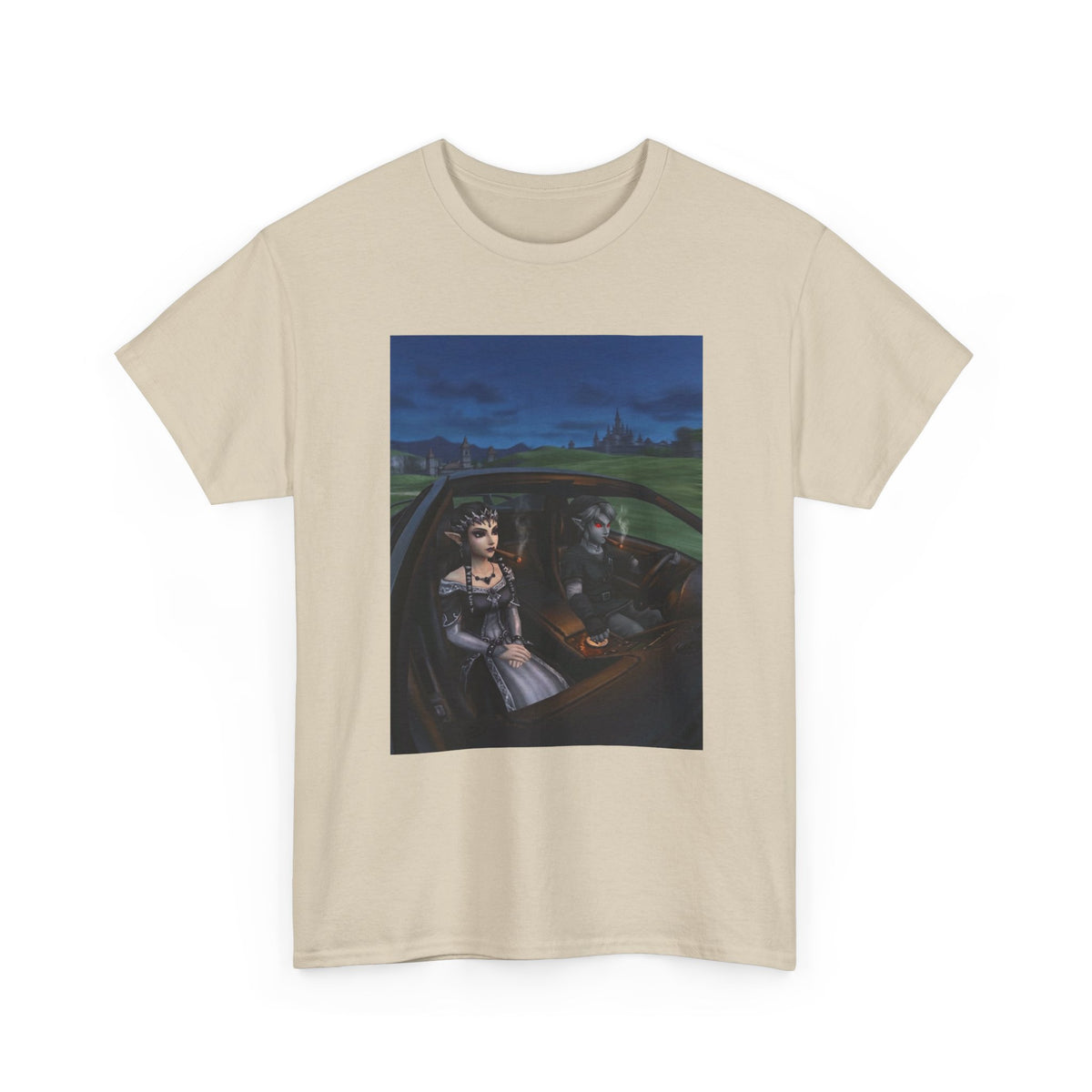 Dark Link And Midna Smoking In Car Tee
