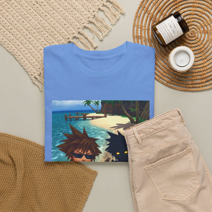 Sora And Dark Form Flipping Off At The Beach