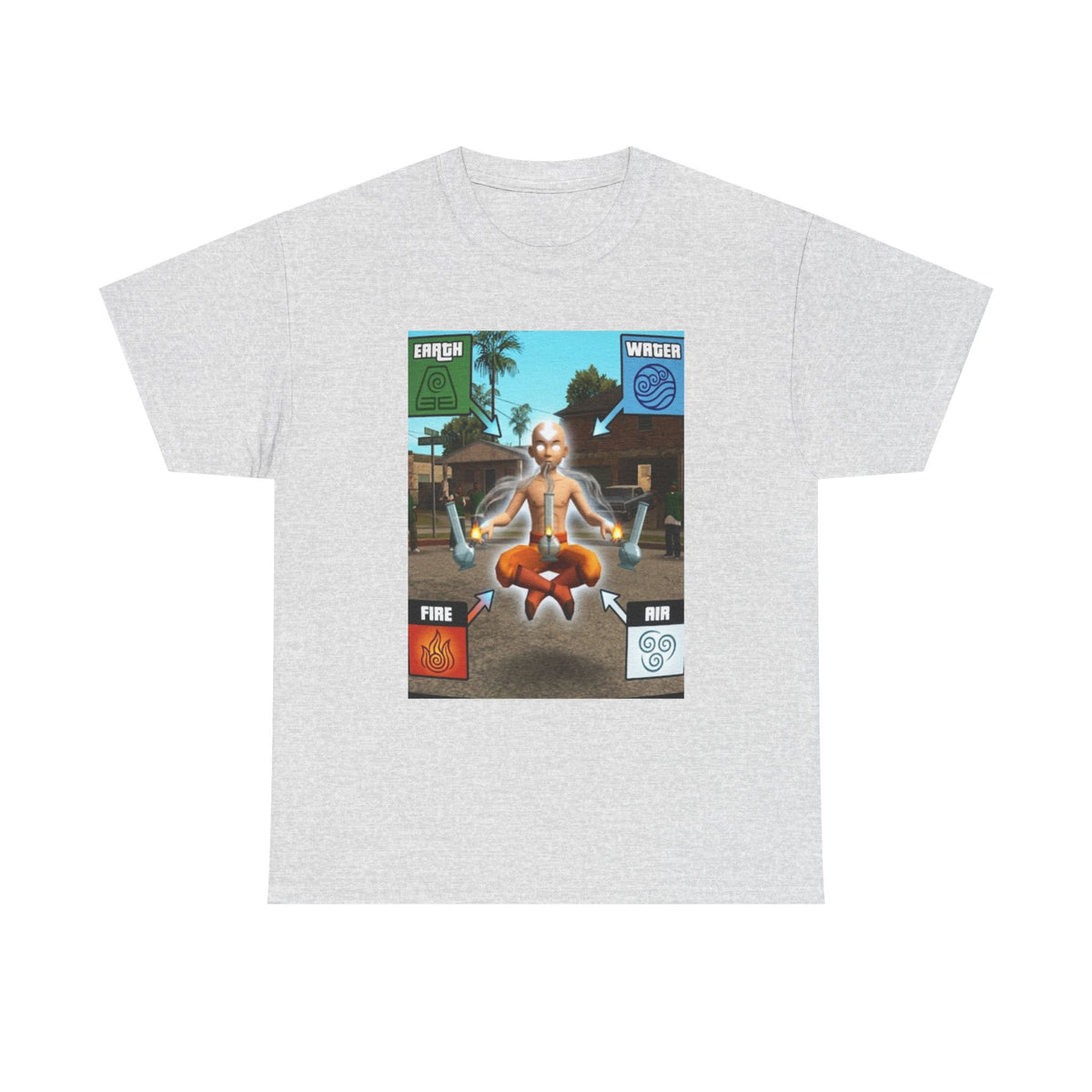 Avatar Aang Element Bending With Bongs Tee