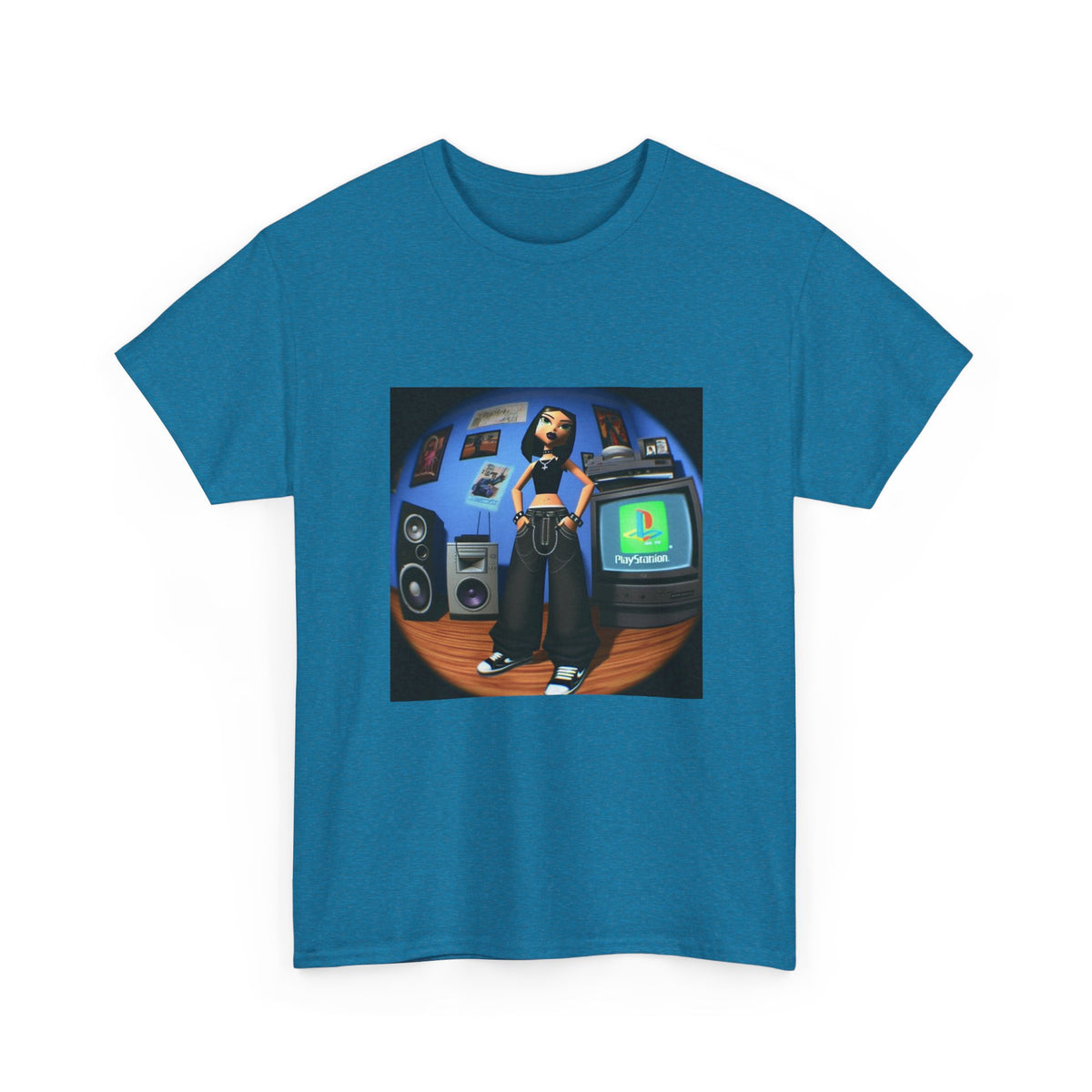 Cool Y2K Gamer Girl In Her Room