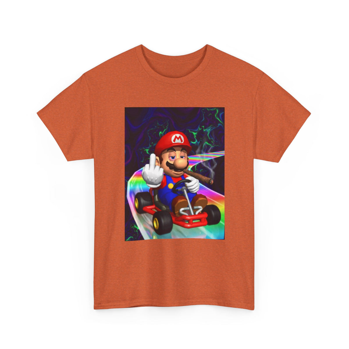 High Mario Karting On Rainbow Road