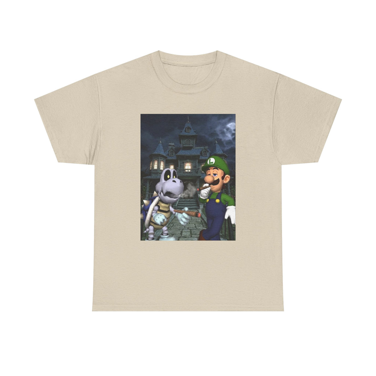 Luigi and Dry Bones Hotboxing Haunted Mansion Tee
