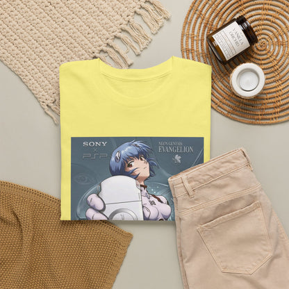 Rei Ayanami Holds PSP Collaboration Tee