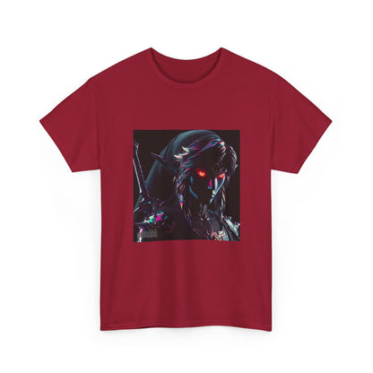 Chrome Dark Elf With Glowing Eyes Tee