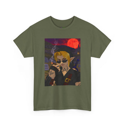 Mystic Green Canvas Graphic Tee