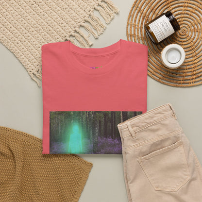 Visitor Exploring Neon Alley Tee