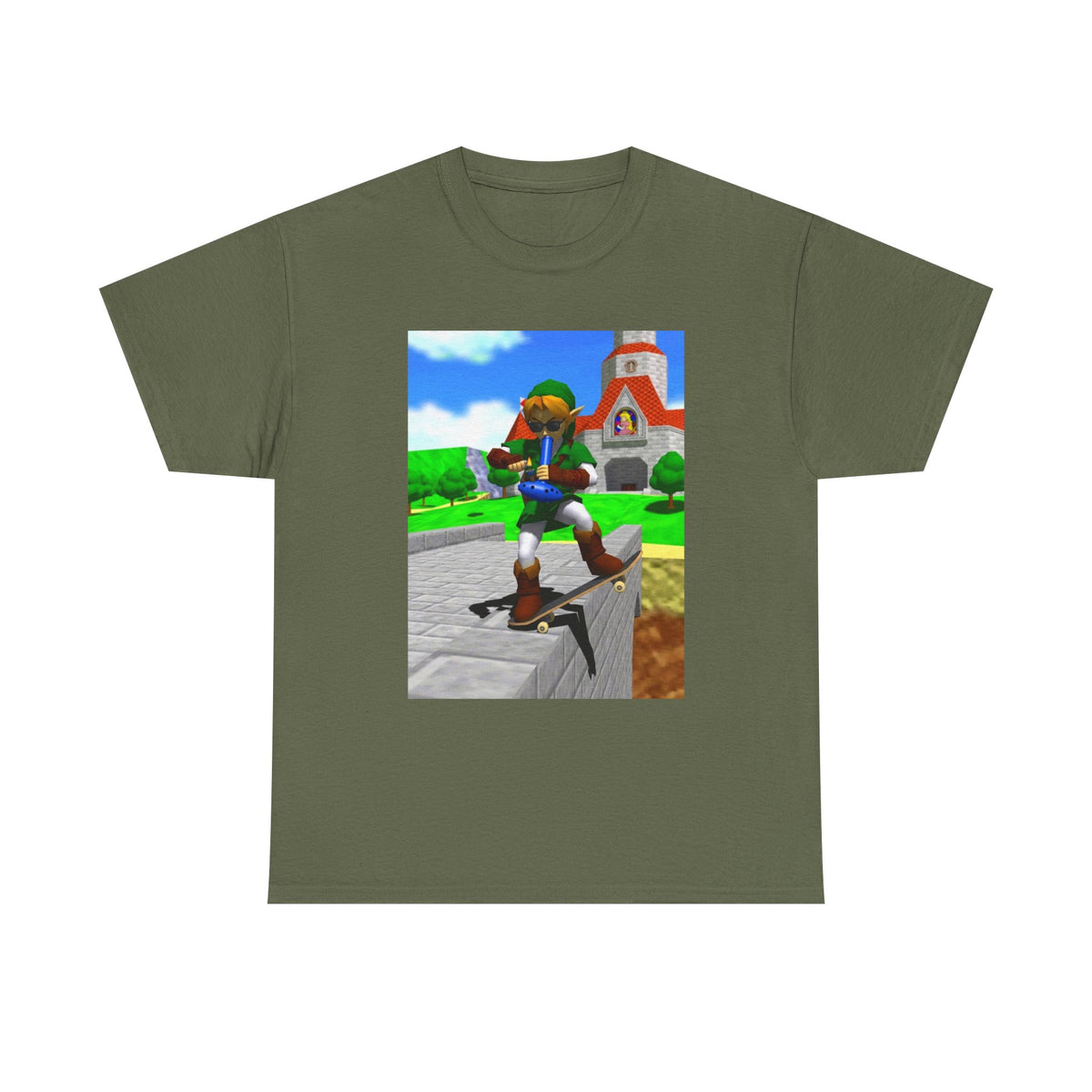 Stoner Link On Skateboard With Ocarina Bong