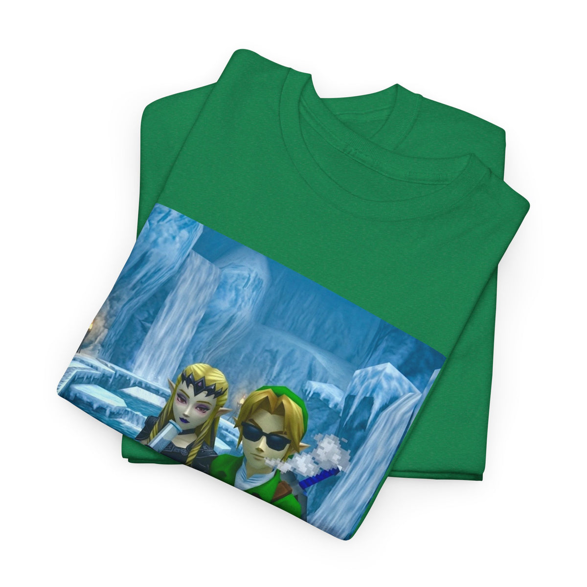 Link And Dark Zelda Chilling In Zora's Domain