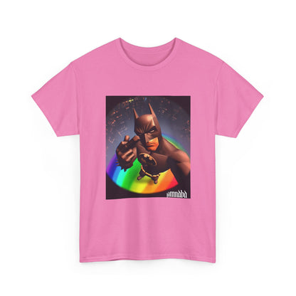 Batman Giving Finger Over Rainbow City