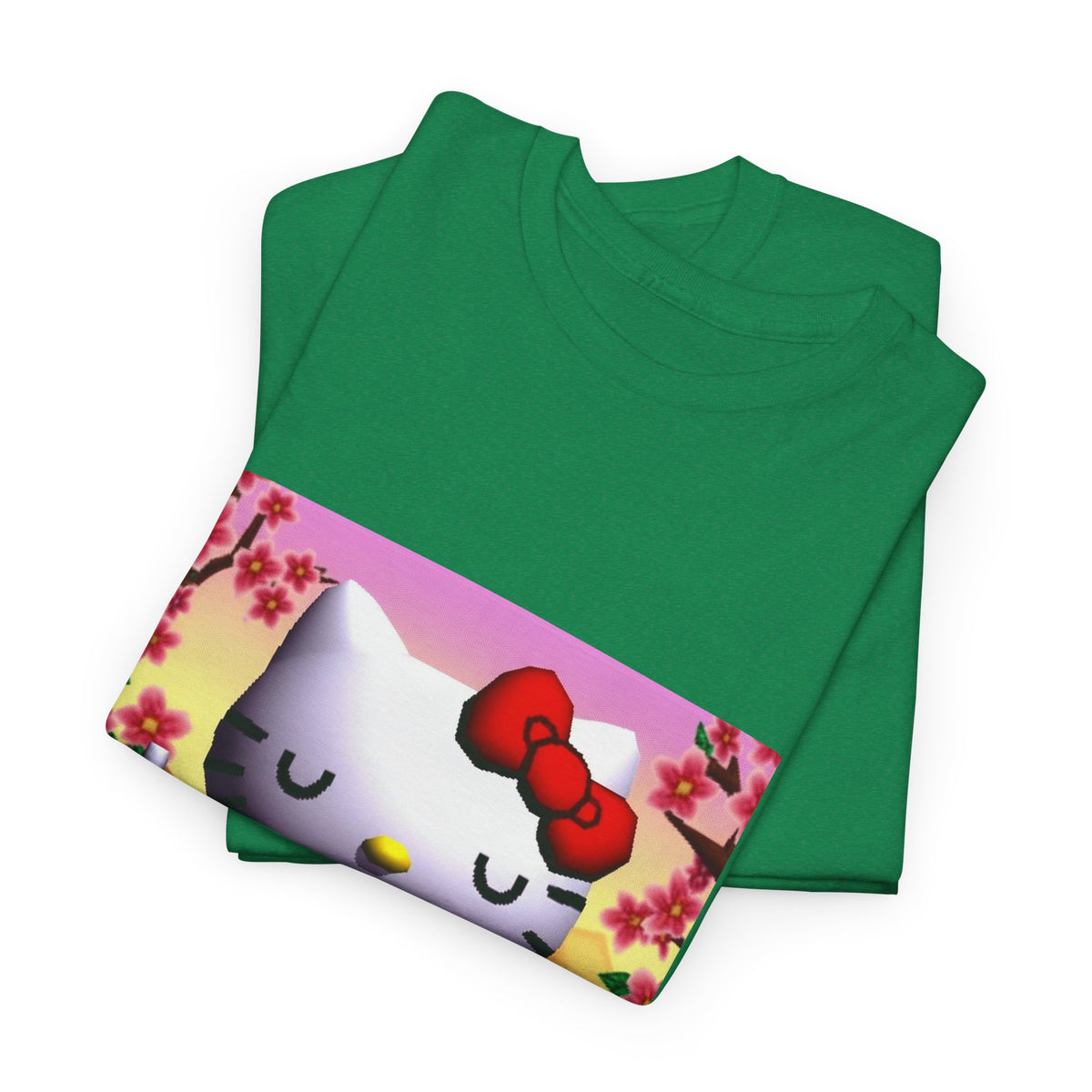 Kitty Meditating and Flipping Bird Tee
