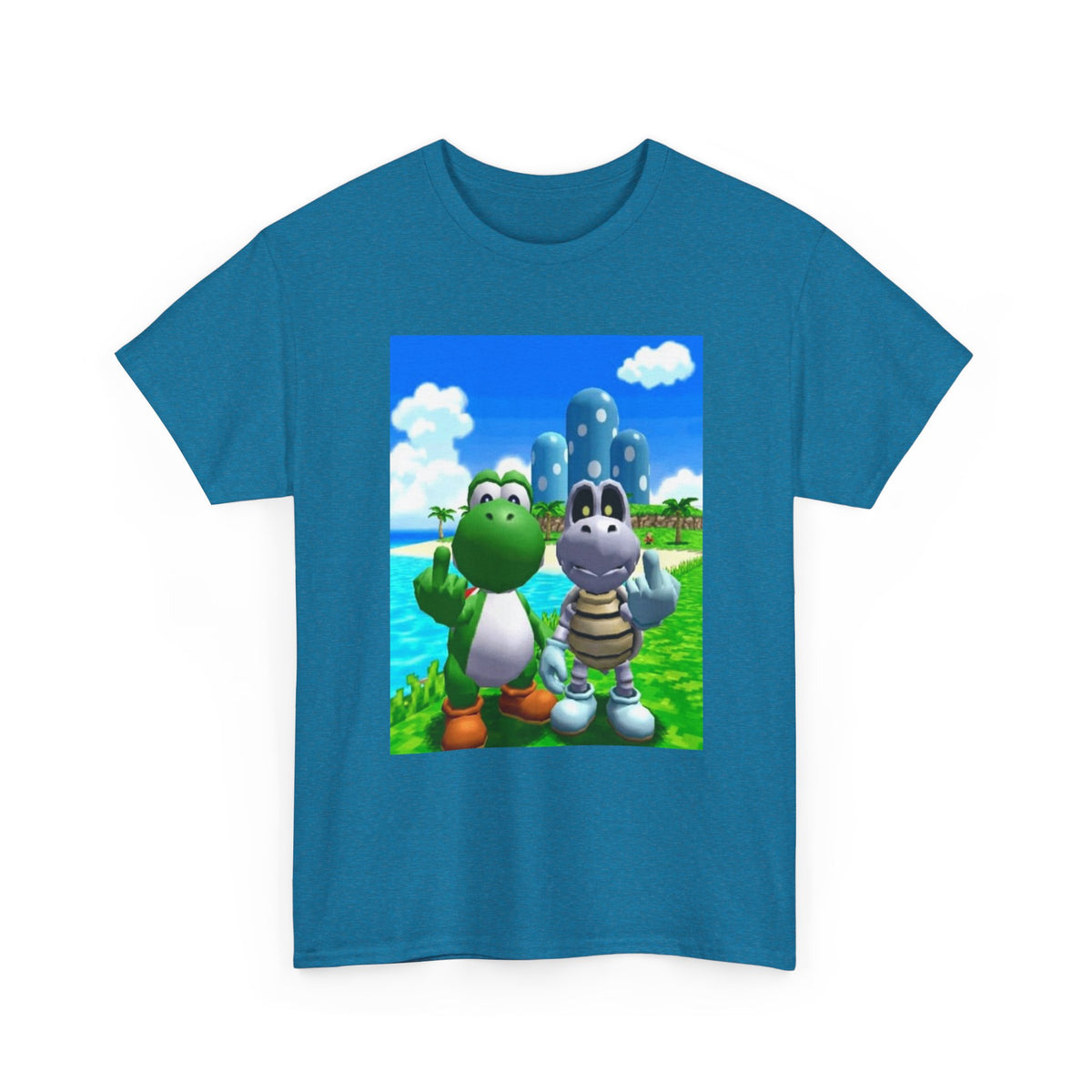 Yoshi And Dry Bones Flipping The Bird (Design 3)