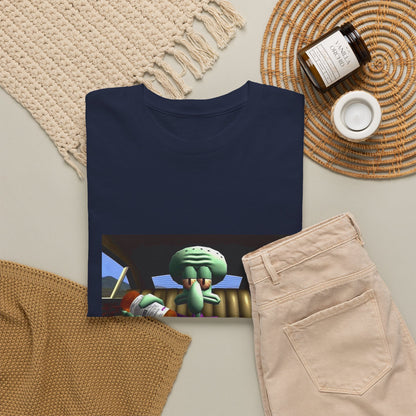 Squidward Pouring Lean In Car Tee