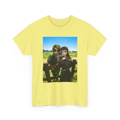Link And Zelda Smoking Cigars Tee
