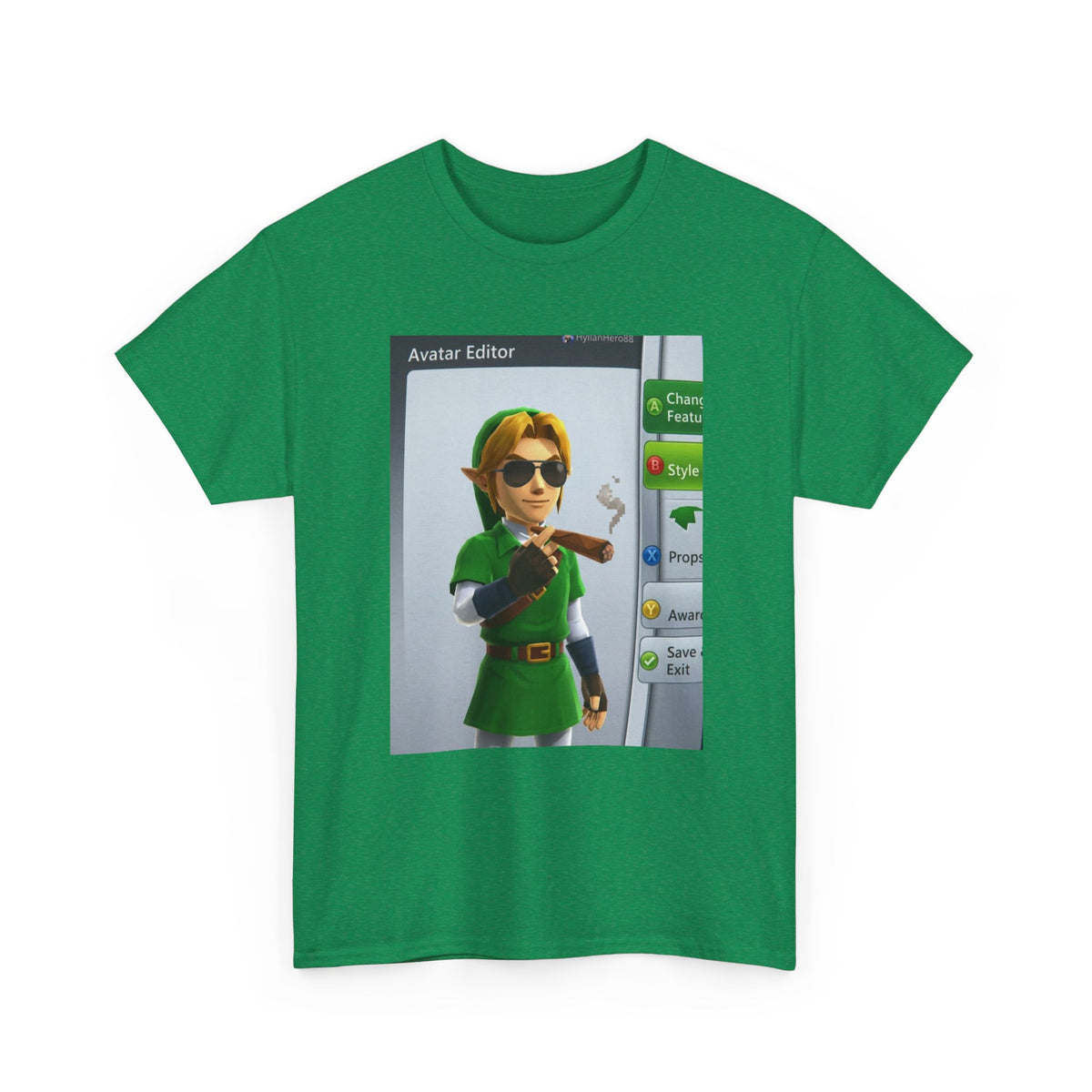 Hylian Hero Smoking A Stogie Tee