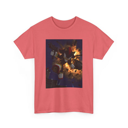 Shadow The Hedgehog With Uzi Amidst Explosion Tee
