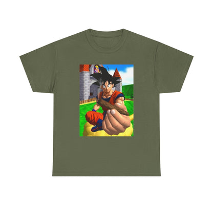 Goku Offers a Blunt at Peach's Castle
