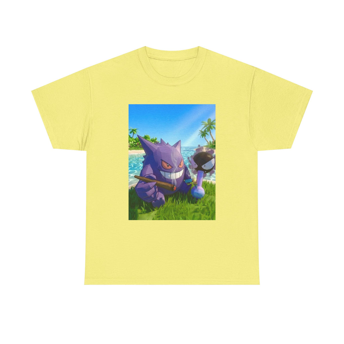 Gengar And Gastly Chilling On Beach Tee