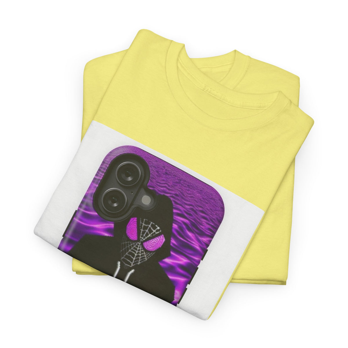 Pixelated Web-Slinger Holding Purple Drink Tee
