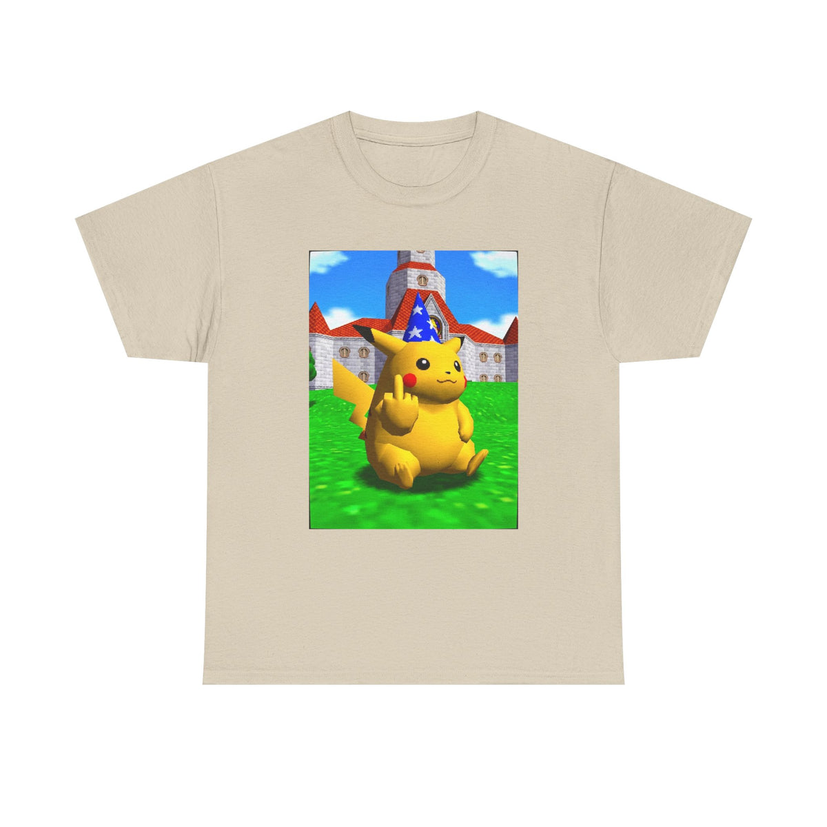 Salty Pikachu Giving The Middle Finger Tee