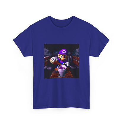 Waluigi Pouring Purple Drank In Limo Tee