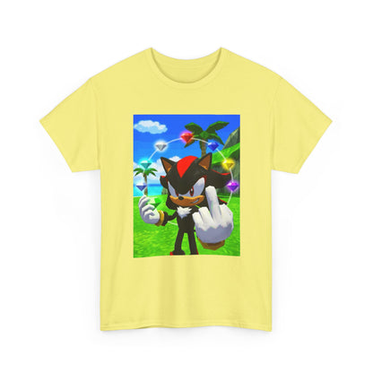 Shadow The Hedgehog With Chaos Emeralds Giving Finger