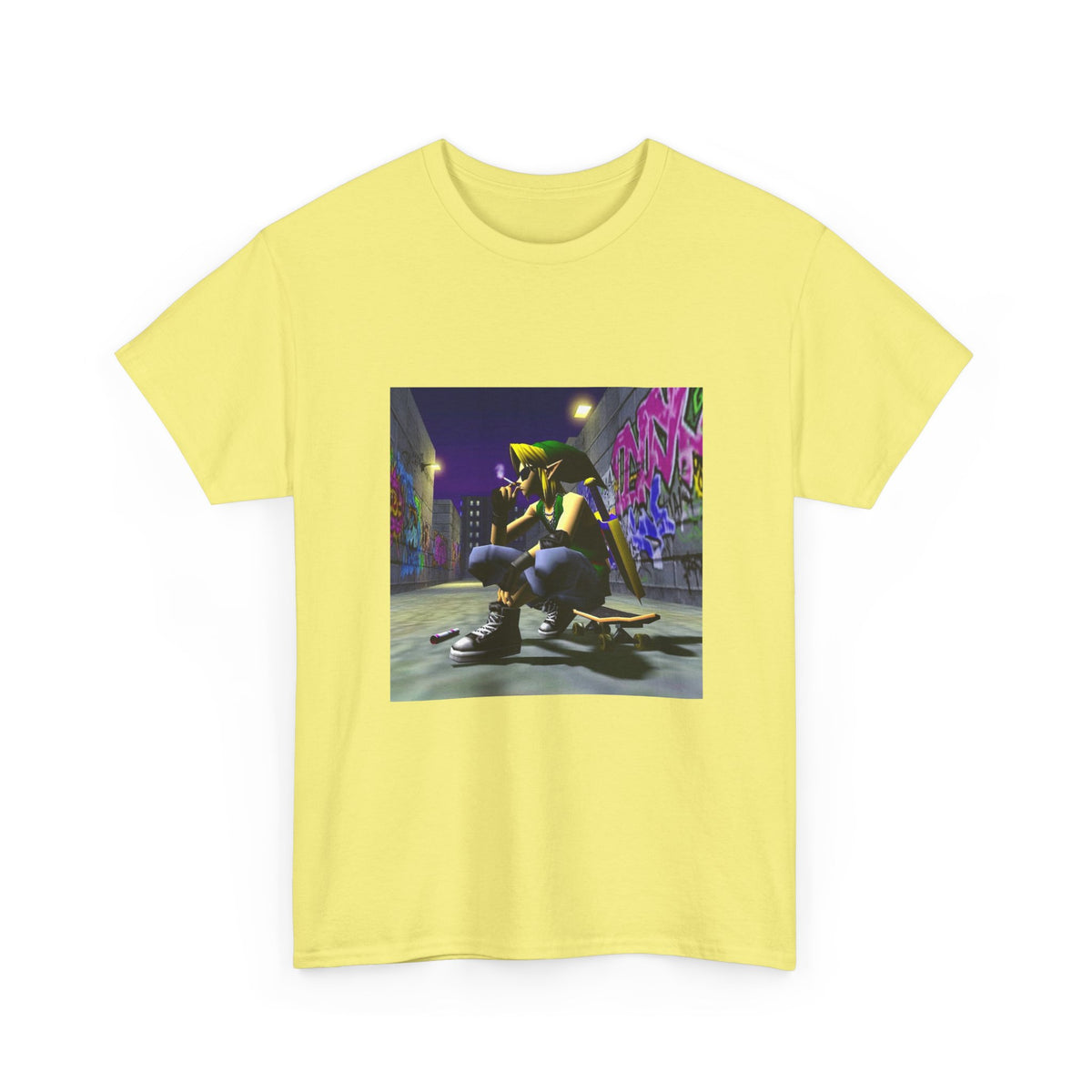 Edgy Link Smoking In Alley Tee