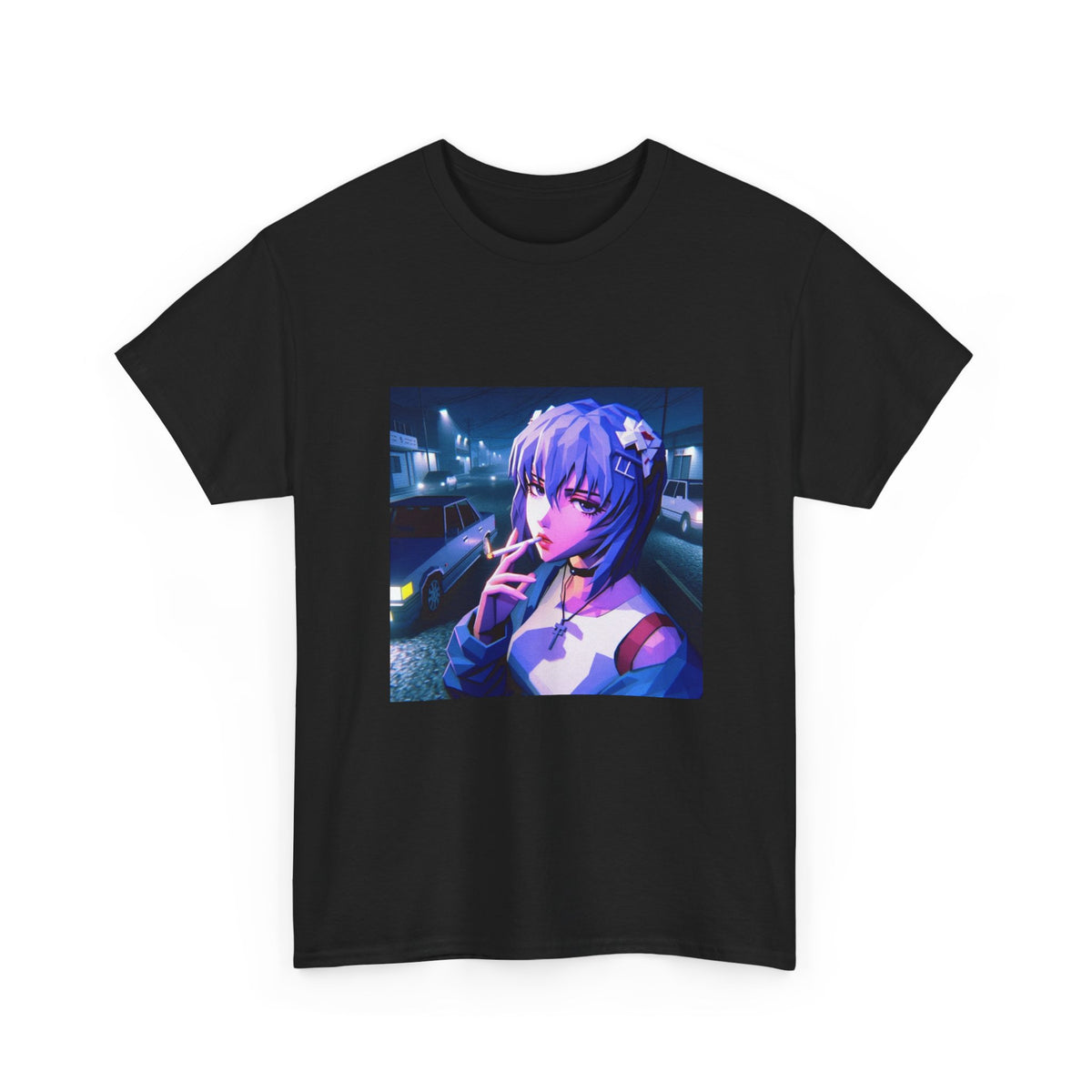Rei Ayanami Riding GTA Streets Tee