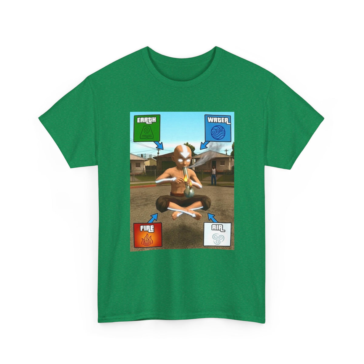 Aang Bending Smoke Elements Tee