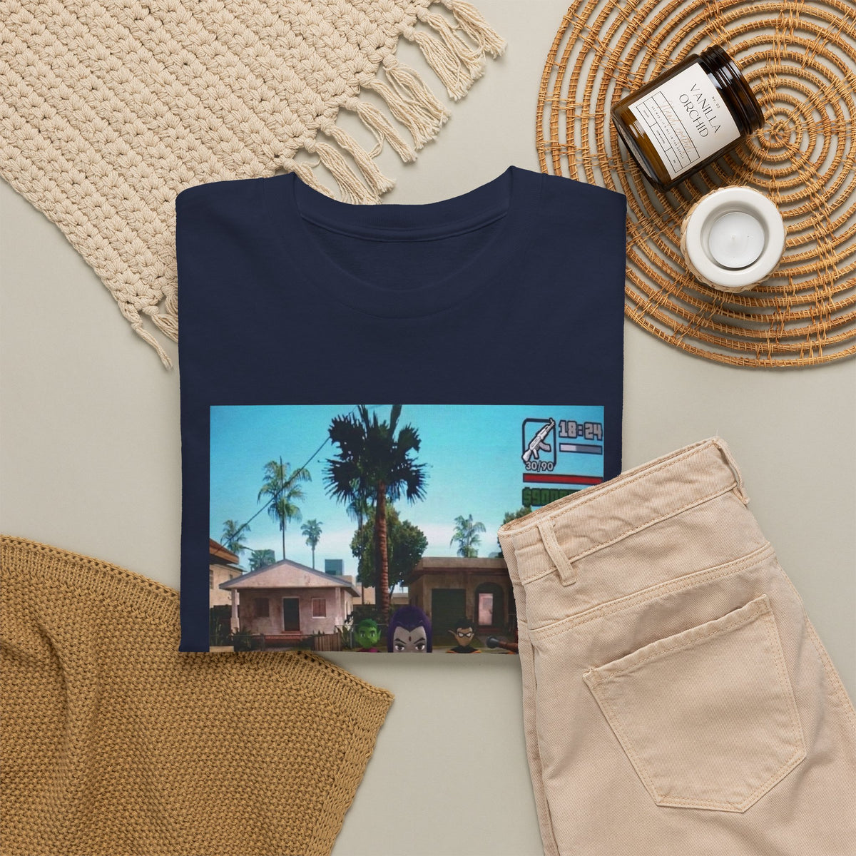Teen Titans Grand Theft Auto Crossover Tee