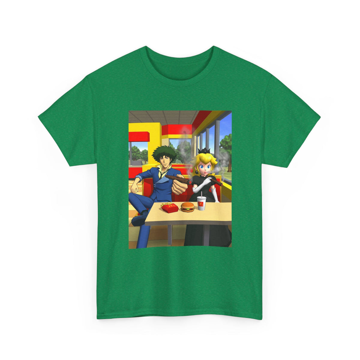 Spike Spiegel And Dark Peach Chilling Tee