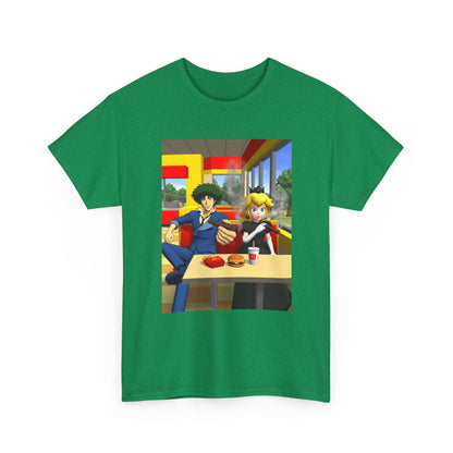 Spike Spiegel And Dark Peach Chilling Tee
