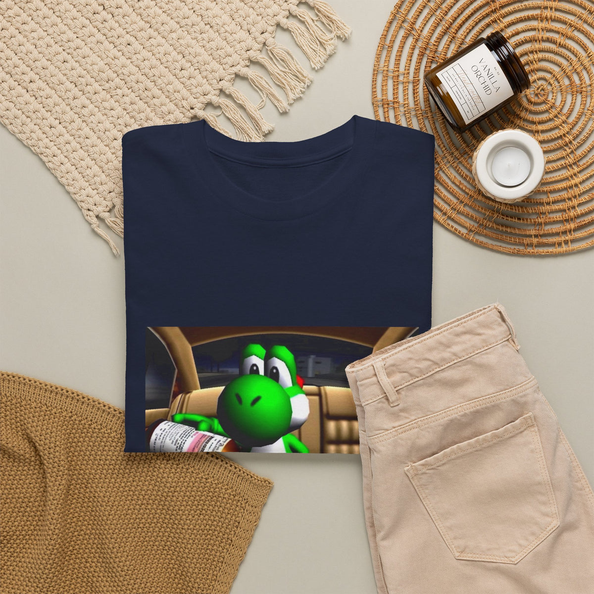 Yoshi Pouring Lean In Car Tee