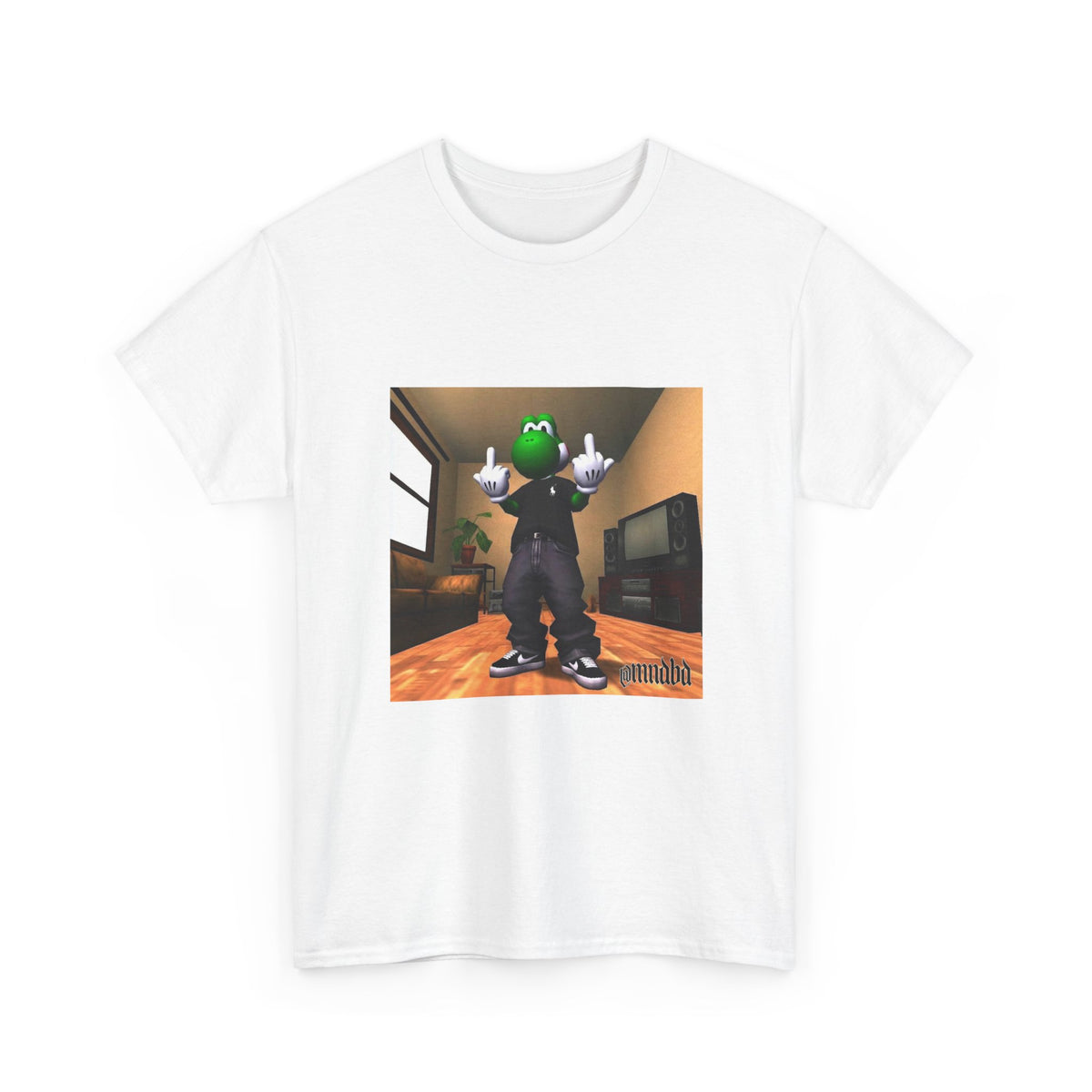 Yoshi Flipping Off In The Living Room Tee