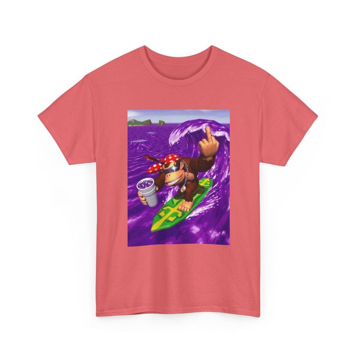 Diddy Kong Surfing Purple Wave Tee