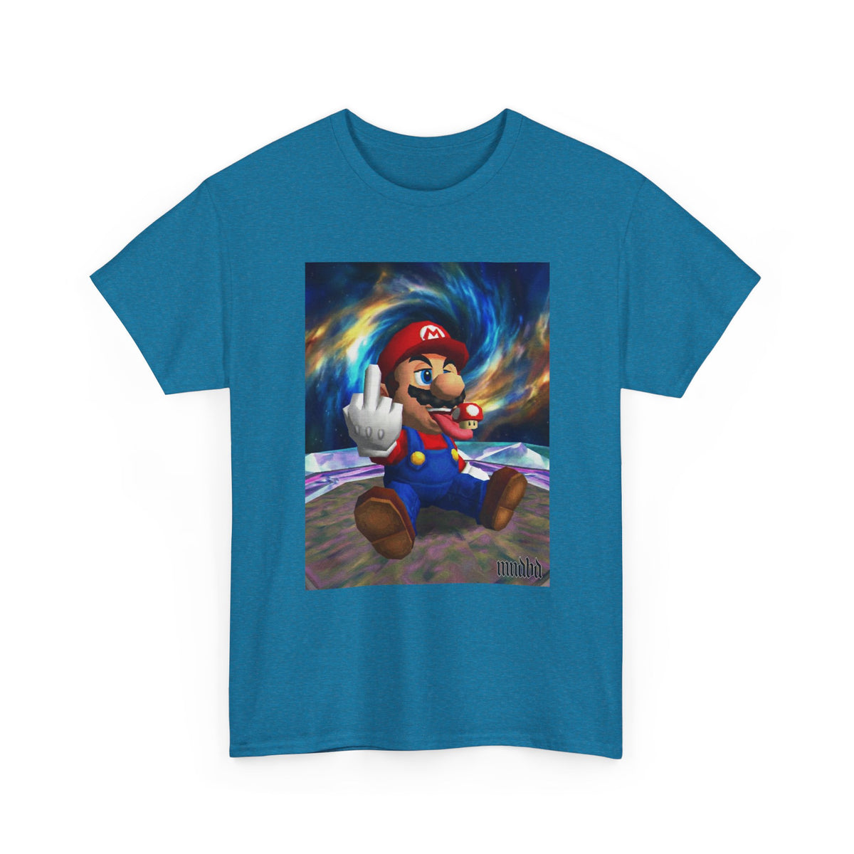 Mario Showing Middle Finger With Mushroom