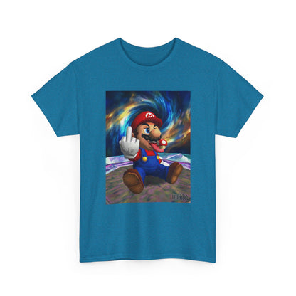 Mario Showing Middle Finger With Mushroom