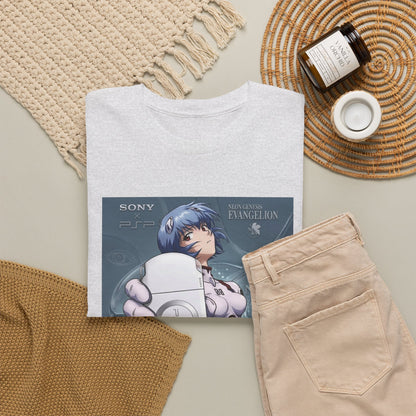 Rei Ayanami Holds PSP Collaboration Tee
